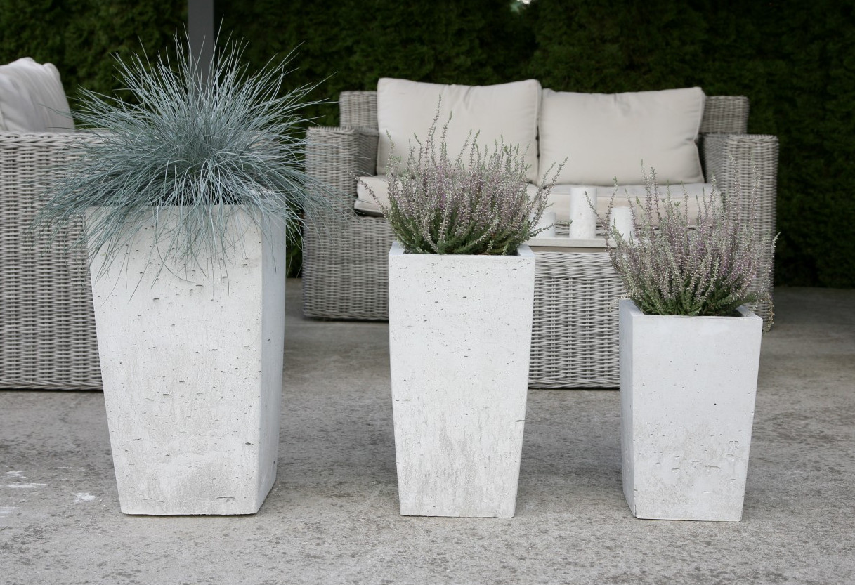 Betonové květináče