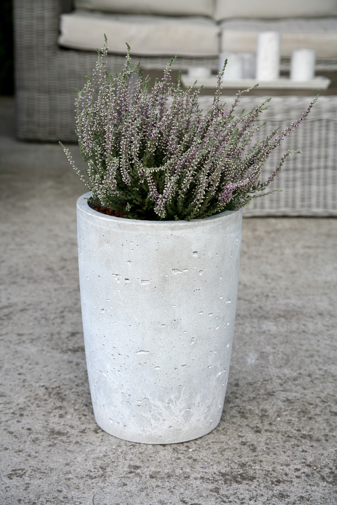 Betonový Květináč - Kulatý, malý